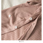 Han Fan irregular single breasted V-Neck long sleeve sweater female  2038