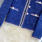 Retro small fragrant tweed coat female  1667