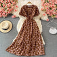 Retro waist, slim temperament, elegant long skirt  3073