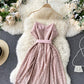 Cute v neck short dress A line fashion dress  1320