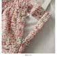Jupe décontractée taille haute à imprimé floral rétro de style Hong Kong 2637
