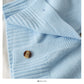Sweater female small short two button long sleeve sweater  1880