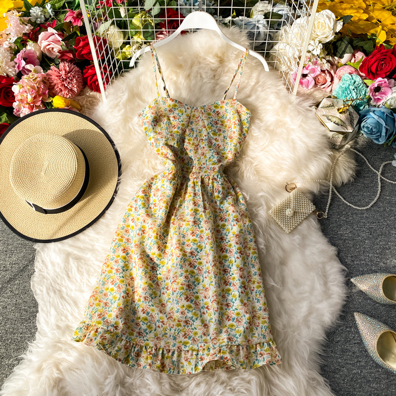 Floral strapless dress  3279