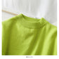 Pullover mit Rundhalsausschnitt in Bonbonfarbe, einfarbig, vielseitig 1761