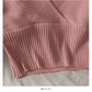 Women's Cross V-Neck long sleeve short waist knit  1698