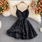 White jacquard suspender dress  2761
