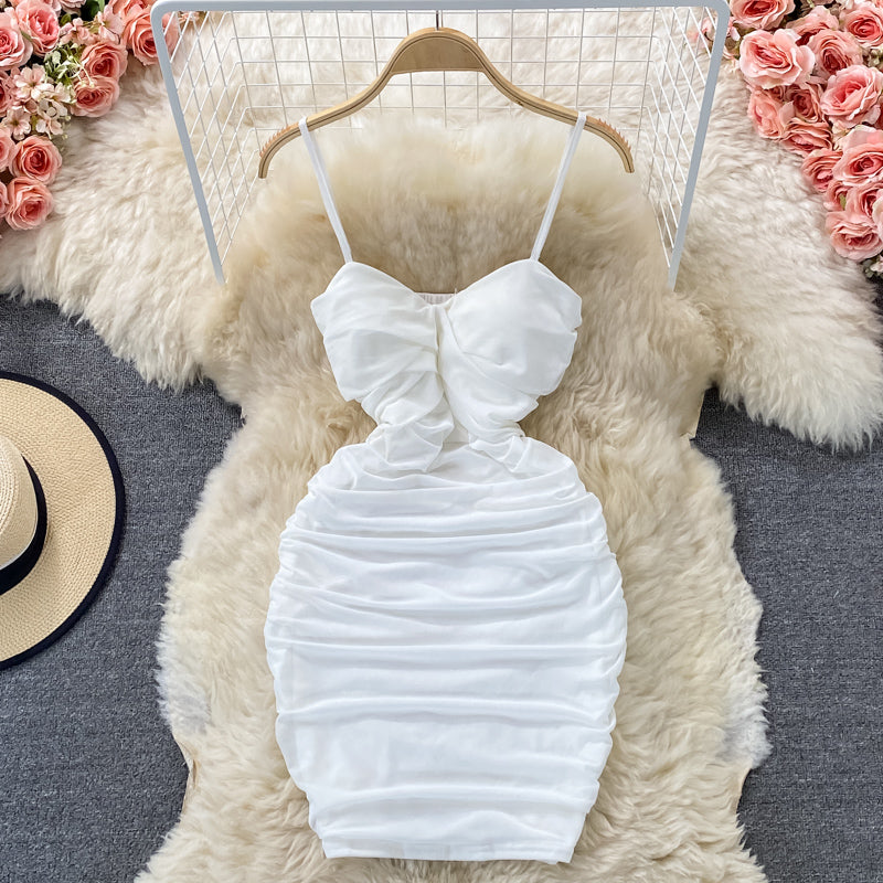 Small sexy Spice Girl backless suspender dress  2804