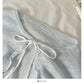 Französischer kleiner Schal Damen dünnes mikrotransparentes Langarm-Pullover-Oberteil 1696