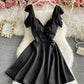Cute A line backless short dress  1323