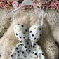 Star mesh splicing suspender Hip Wrap Skirt pleated strapless dress  3032