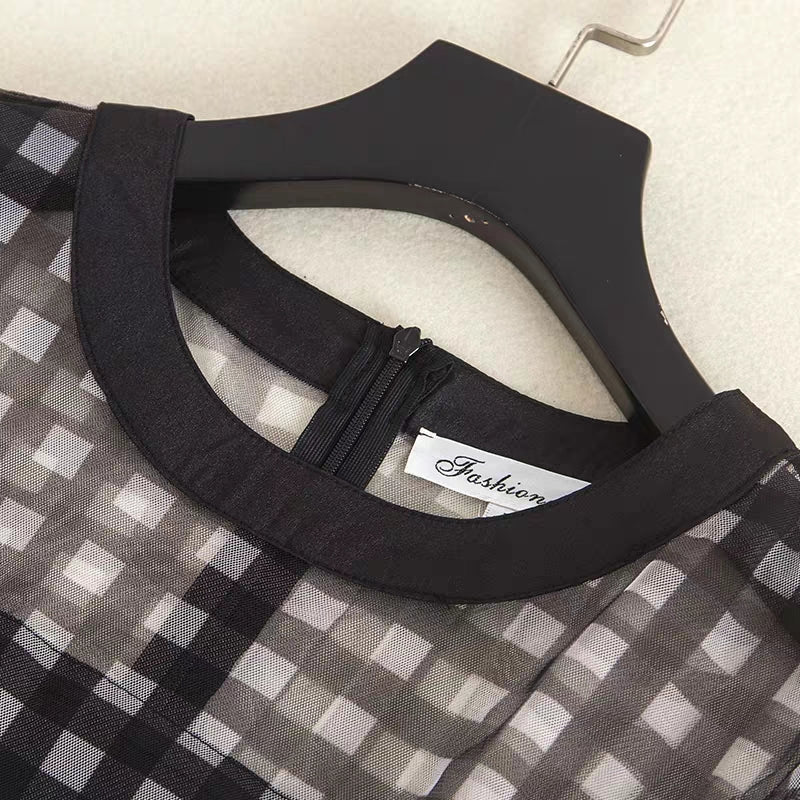 Retro black dress summer dress  1293