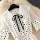 Lovely A line polka dot lace dress summer dress  1248