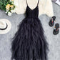 Spaghetti Straps Ruffle Midi Dress  1289