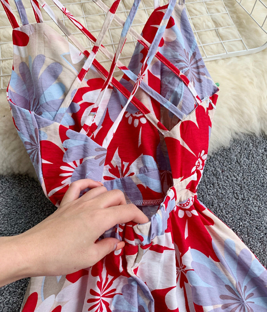 Cute summer dress floral dress  1294