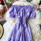 Fashion girl dress A line summer dress  1239
