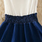 Cute v neck denim stitching dress summer dress  1251