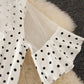 Lovely A line polka dot lace dress summer dress  1248
