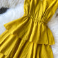 Midi-Maxi-Sommerkleid mit V-Ausschnitt und Spaghettiträgern 1231