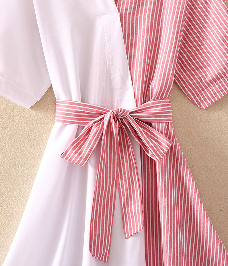 Unique Irregular stripes dress women's dress  1232