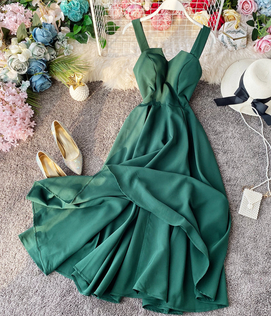 A line backless dress women's dress  1225