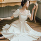 Retro A line girl dress summer dress  1186