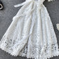 Stylish round neck lace dress summer dress  1281