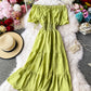 Fashion girl dress A line summer dress  1239