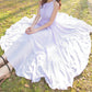 Cute round neck chiffon dress women's dress  1188