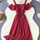 Cute A line short dress summer dress  1107