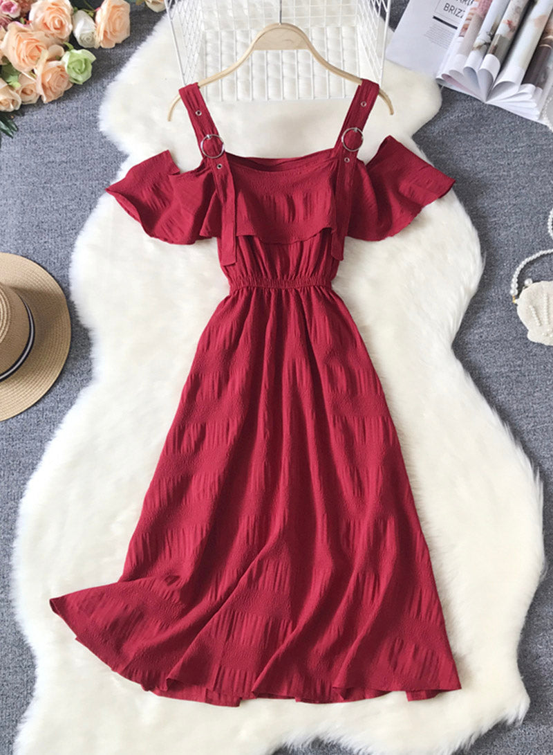 Cute A line short dress summer dress  1107