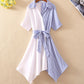 Unique Irregular stripes dress women's dress  1232