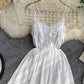 Robe dos nu en dentelle blanche pour fille 1167