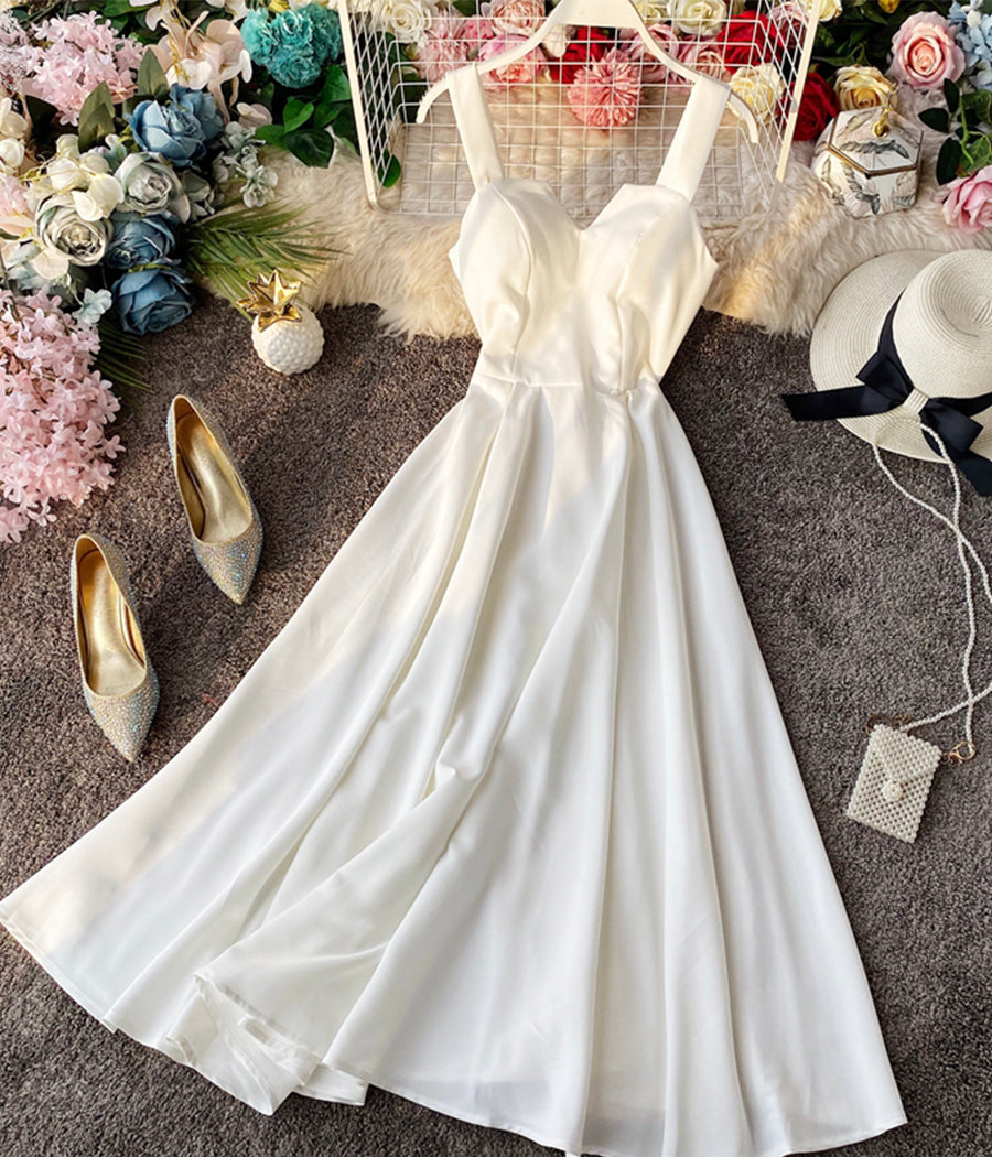 A line backless dress women's dress  1225