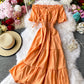 Fashion girl dress A line summer dress  1239