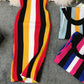 Stylish striped sleeveless knit dress  1192