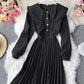 Cute lapel long sleeve dress fashion girl dress  1056