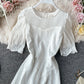 Robe en dentelle blanche à la mode 1075