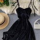 Robe courte en velours pour femme, jolie robe trapèze 1098