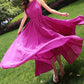 Cute round neck chiffon dress women's dress  1188