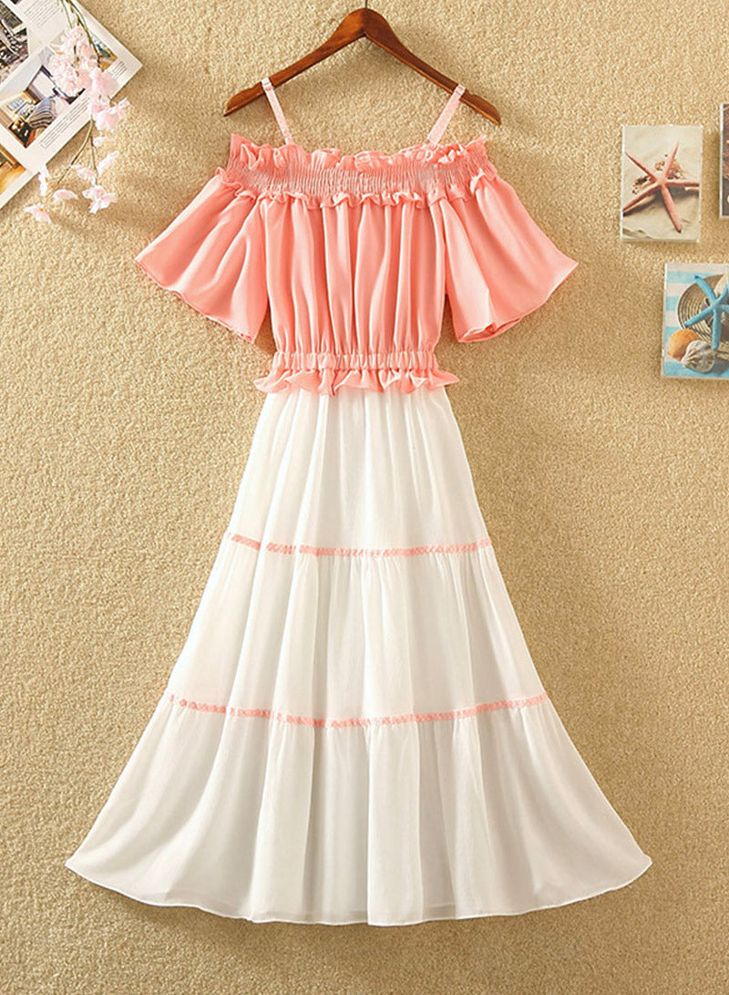 Süßes Chiffonkleid Sommerkleid 1108