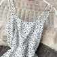 Cute A line polka dot dress summer dress  1105