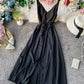Simple A line v neck dress women's dress  1224