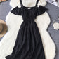 Cute A line short dress summer dress  1107