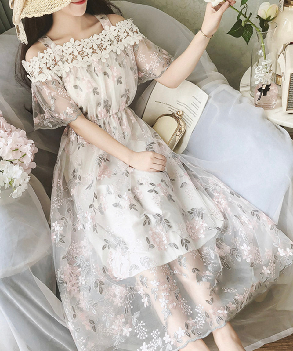 Cute lace summer dress fashion dress  1112