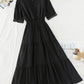 Women's dress A line v neck lace dress  1136