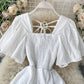 Simple A line short dress fashion girl dress  1036