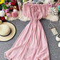 Cute chiffon strapless summer dress fashion dress  1114