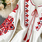 Loose embroidered dress long sleeve dress  1015