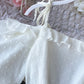 Robe trapèze blanche simple pour fille 1117 