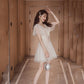 Cute v neck tulle short dress fashion dress  1080